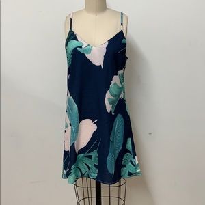 ALLISON New York Navy Leaf Print Dress